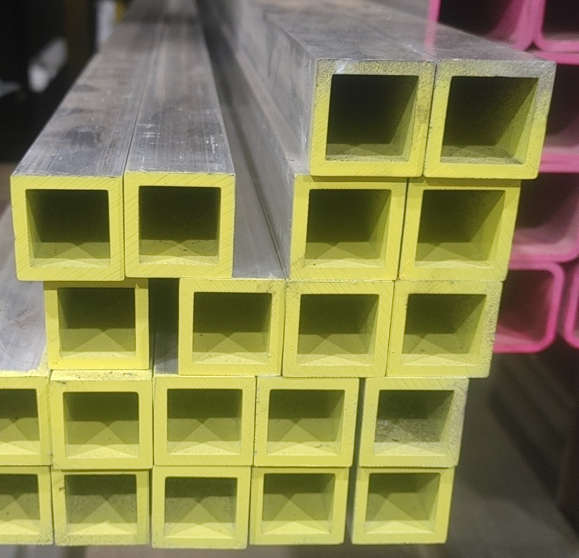 Aluminum 6063-T5 Square Tubes (Square Corners)