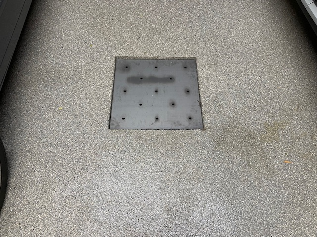 Garage Drain Cover Plates - Flat Steel (Custom Size)