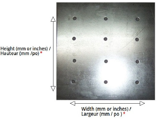Garage Drain Cover Plates - Flat Steel (Custom Size)