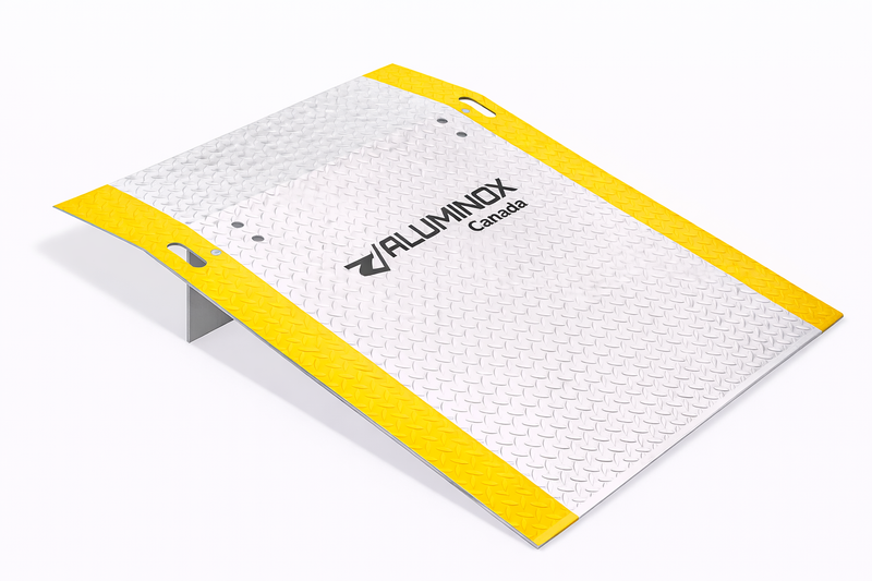 Aluminum Dock Plate - 2,388 lb Capacity - For Pallet Jacks & Hand Trucks