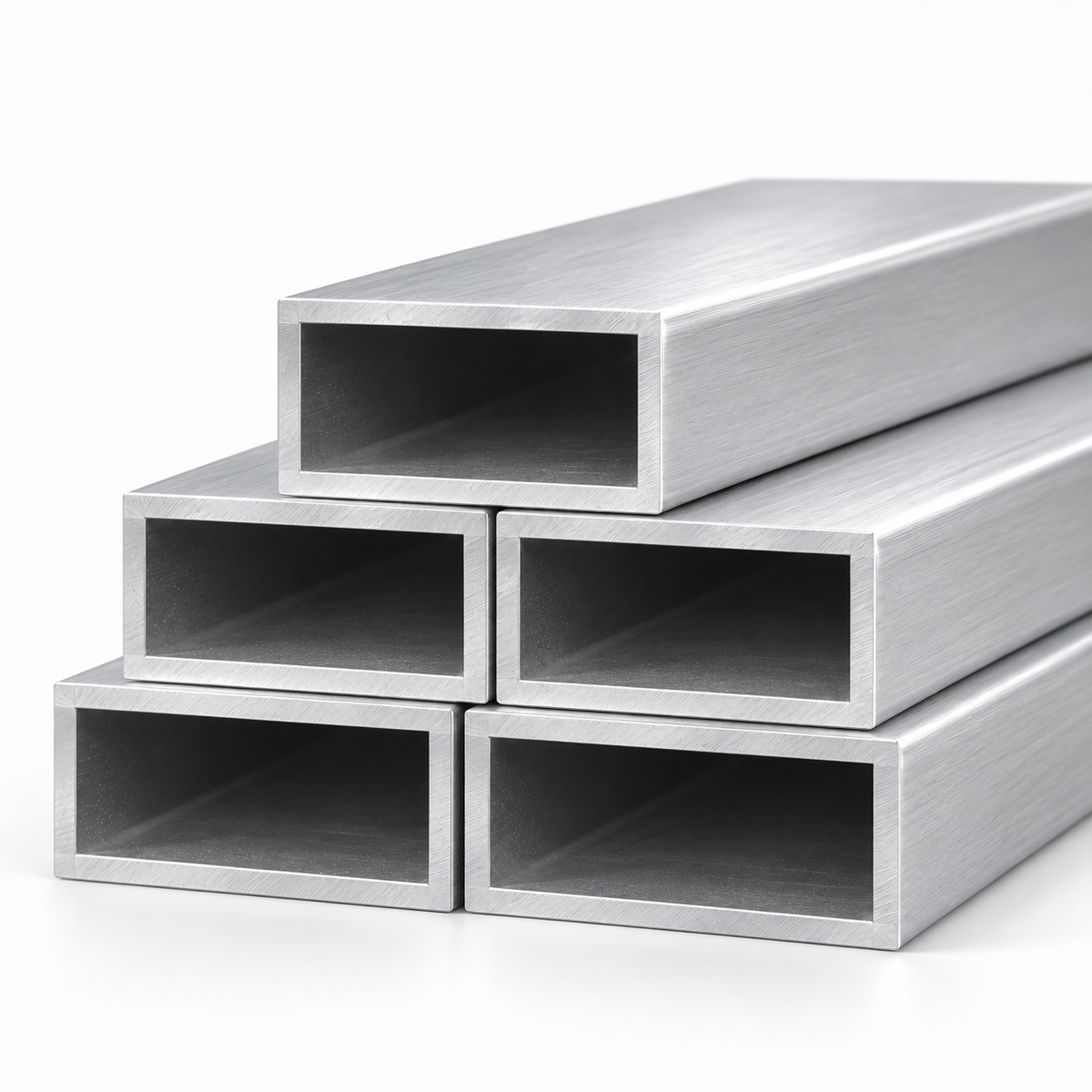 Aluminum Rectangular Tubes 2"x1" (Square Corners)
