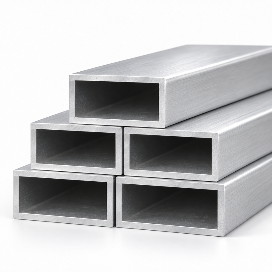 Aluminum Rectangular Tubes 2"x1" (Square Corners)